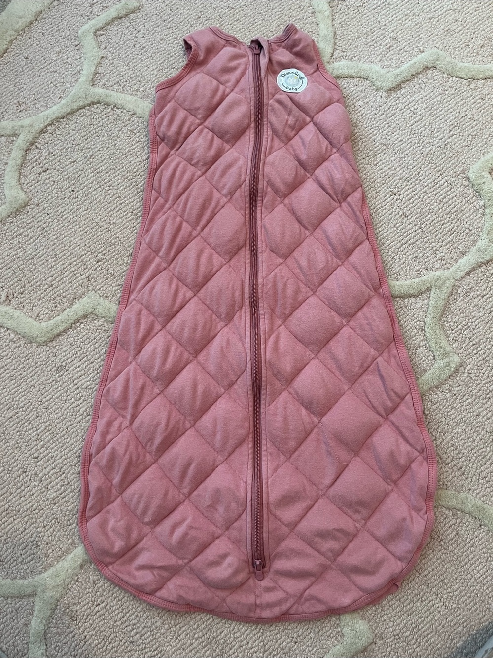 Quilted Wearable Sleep Sack for Kids - Dusty Rose